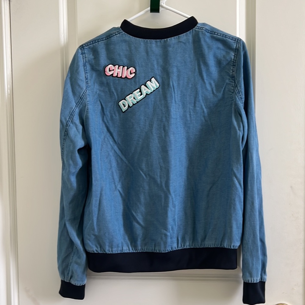 Zara patchwork Denim jacket - Picture 3 of 4